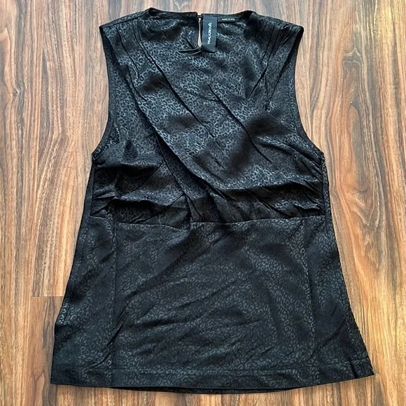 Yigal Azrouel Leopard Jacquard Cross Neck Top - Picture 6 of 15